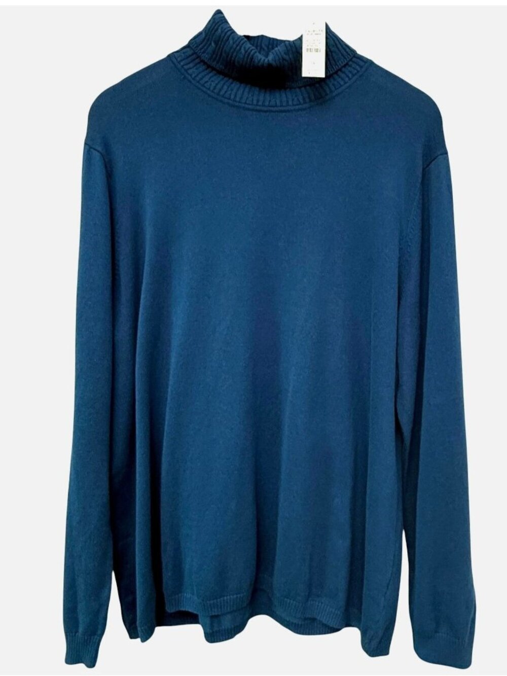 Talbots Outlet Turtleneck Sweater Plus Size 2X Teal Blue Cotton Knit NWT